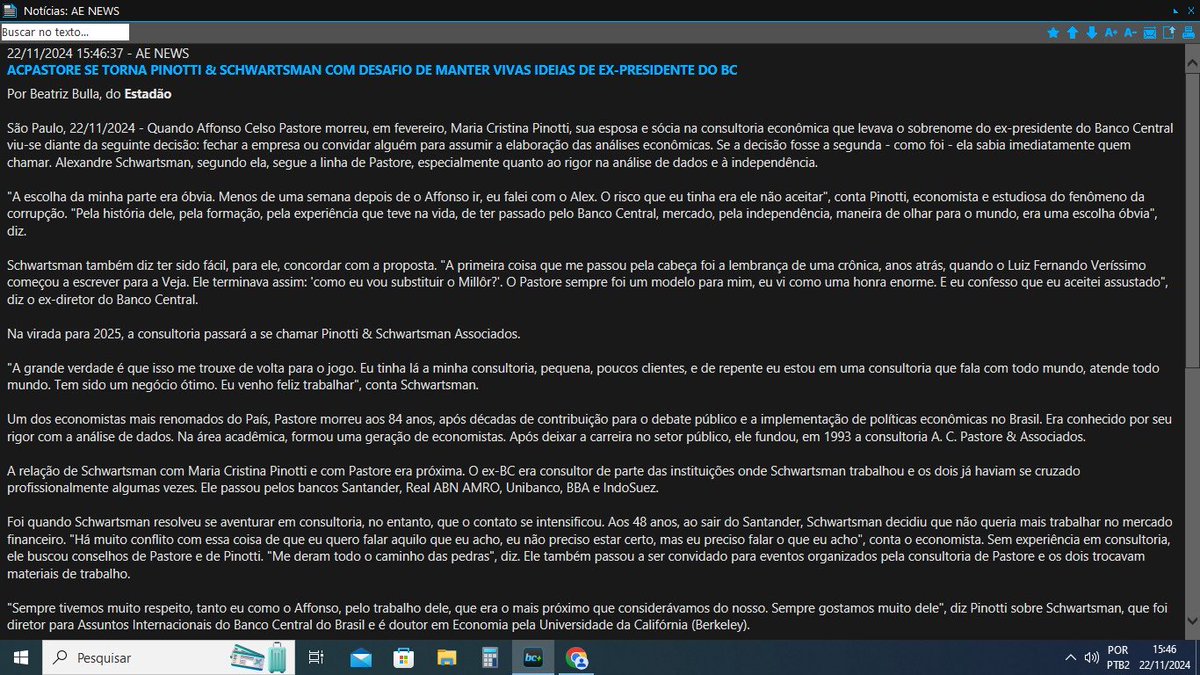 AlexSchwartsman's tweet image. Pinotti &amp;amp; Schwartsman Associados