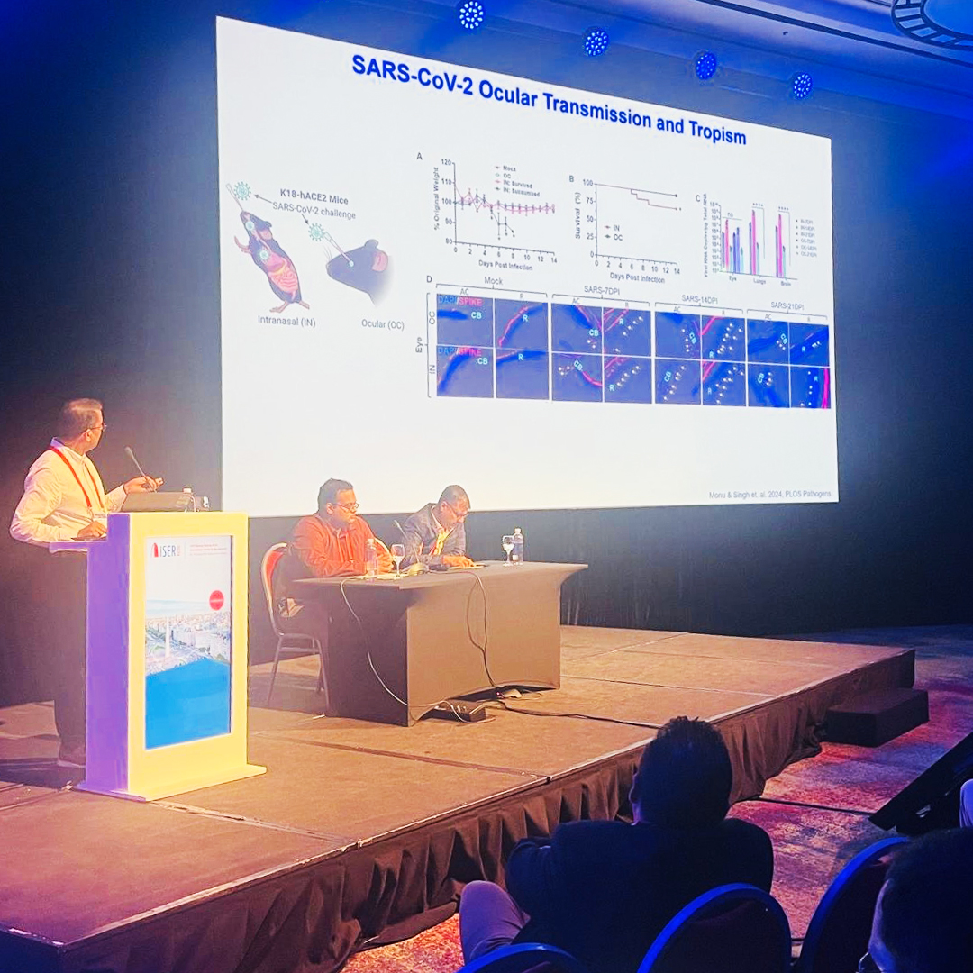 mumedicine's tweet image. Pawan Singh, PhD, assistant professor of Ophthalmology, was a featured speaker in October at XXVI Biennial Meeting of @iserworld in Buenos Aires, Argentina. 👏

His research focuses on ocular infectious disease &amp;amp; neurodegenerative disease.

Way to represent @Mizzou, Dr. Singh❗️