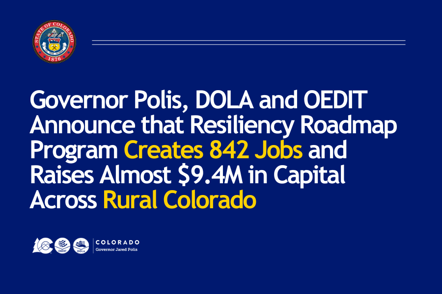 <a href="/GovofCO/">Governor Jared Polis</a>, <a href="/COLocalAffairs/">Colorado Department of Local Affairs</a> Colorado Resiliency Office and OEDIT announced program outcomes from thethree and a half year Regional Resiliency and Recovery Roadmaps program, resulting in the creation of 842 jobs across rural Colorado.👇
oedit.colorado.gov/press-release/…