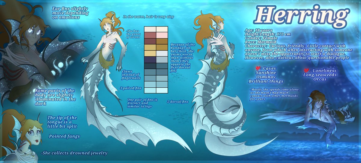 Lightry_i's tweet photo. I forgot that I didn't post references here💀
Mersona and my friend's oc (also mersona)
#art #ocart #Reference #ocref #Mermaid #mersona #sona #originalcharacter #ocart #ArtistOnTwitter https://t.co/PuC95QWwwu