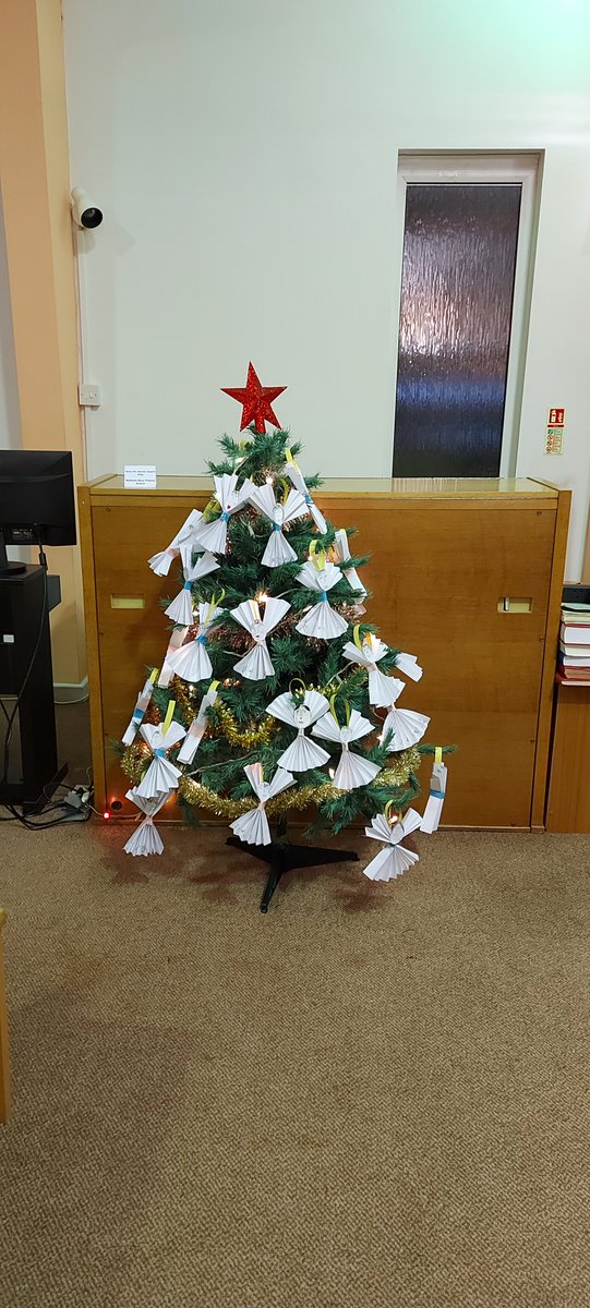 Year Three 's entry for the Christmas Tree Festival at Meltham Methodist Church this weekend.