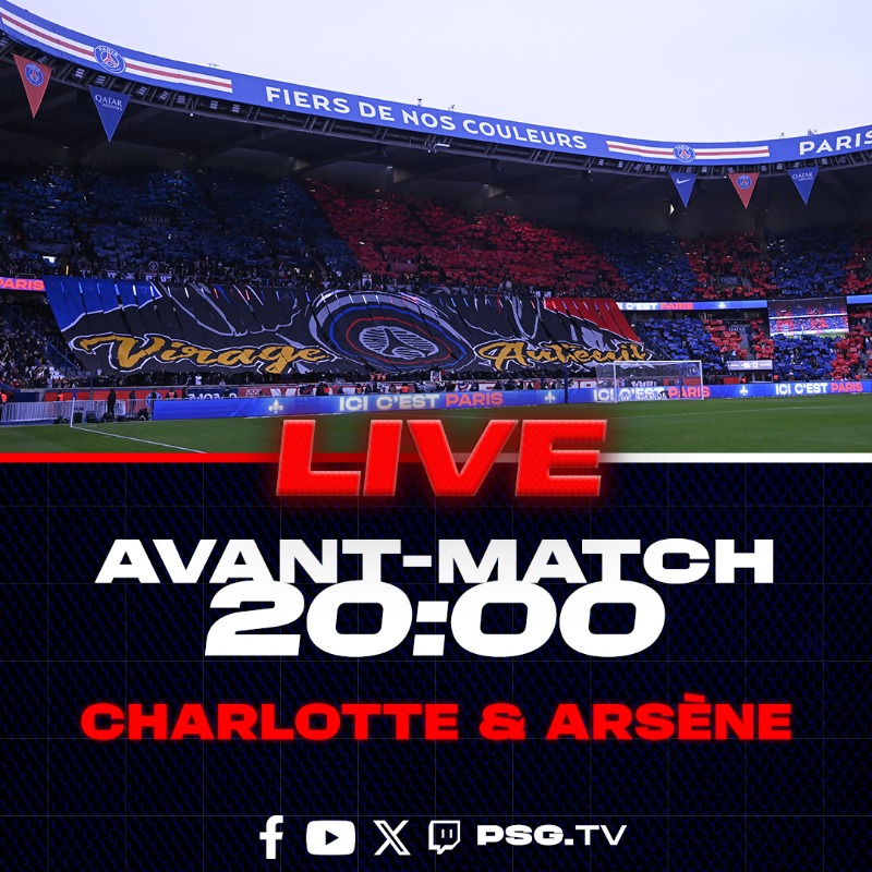 PSG_inside's tweet photo. 📺 Suivez l'avant-match de #PSGTFC en live depuis le Parc des Princes !

@ligue1