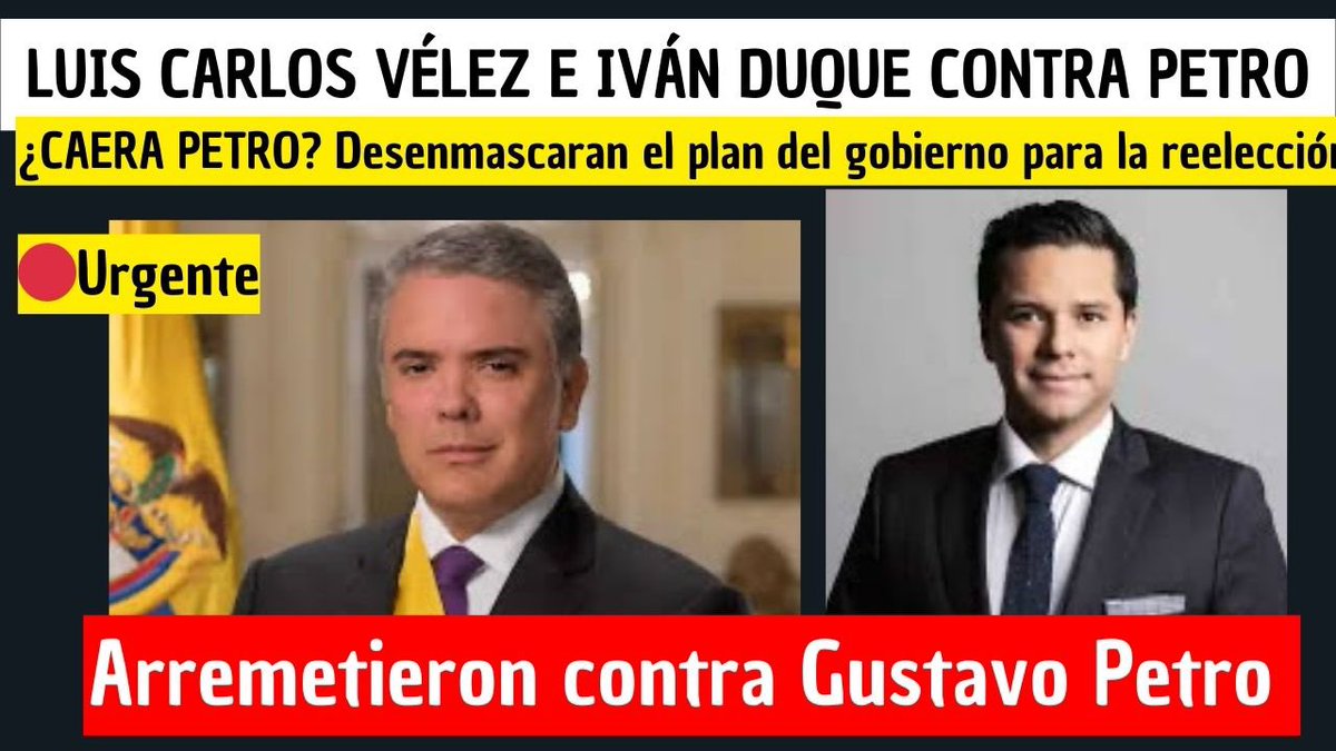 ManuelJVelez's tweet photo. Iván Duque y Luis Carlos Vélez desenmascaran a PETRO y lo ponen contra las cuerdas. Revelan el plan que tiene para perpetuarse en el poder 
Si apoyas a Duque y a Vélez 🔴👇RT
https://t.co/qTzFiRHgo9 https://t.co/wOAjIFU0Db