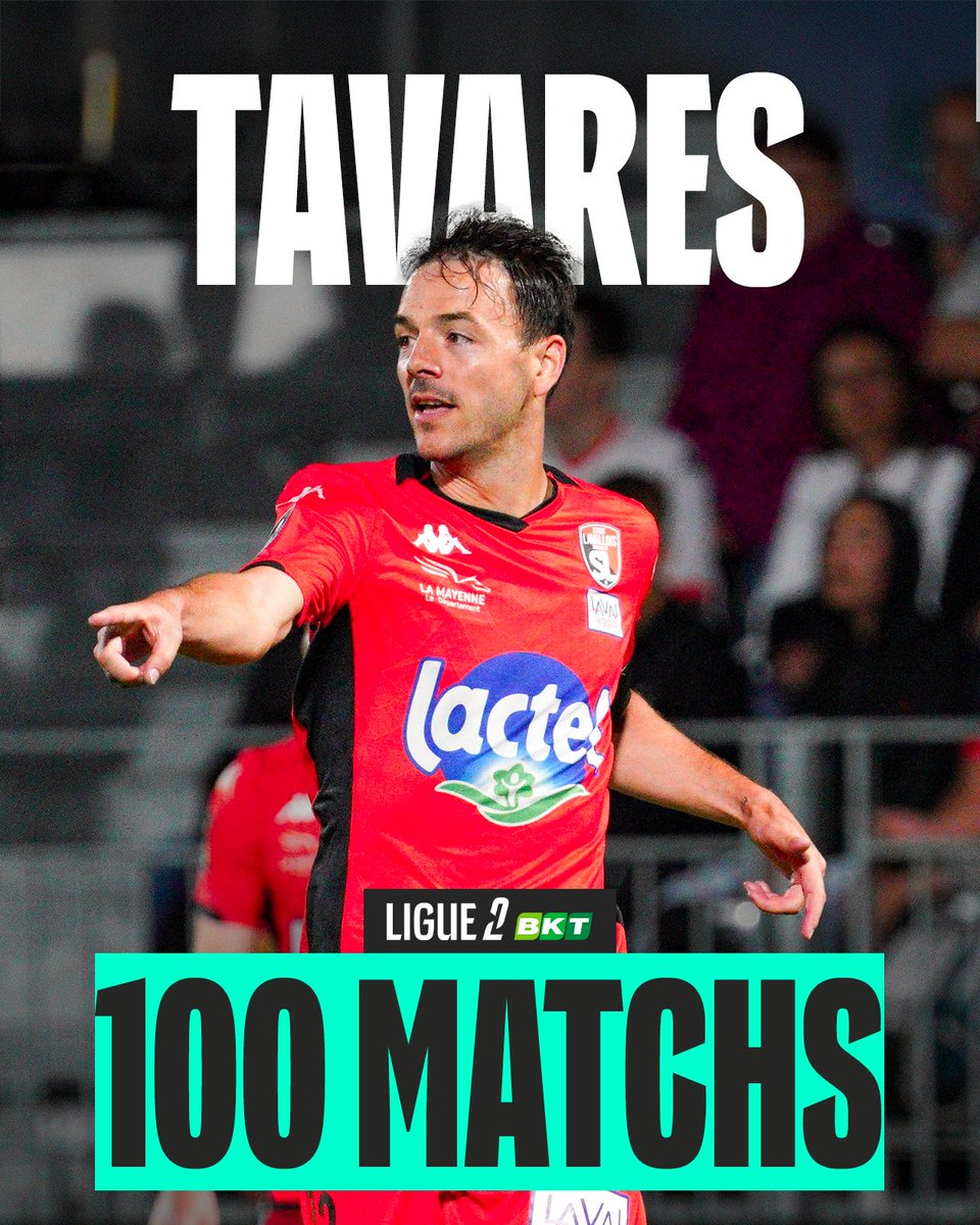 Ligue2BKT's tweet photo. Yohan Tavares centenaire ce soir ! 👏🇵🇹

#FCMLAVAL https://t.co/2EyG0Y1ncm