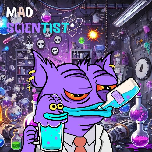 DmoreX12's tweet photo. Just a sip of madness😈🧪 @madcoinvip #MemesAfterDark #MadScientist https://t.co/PuI8ttJdE8