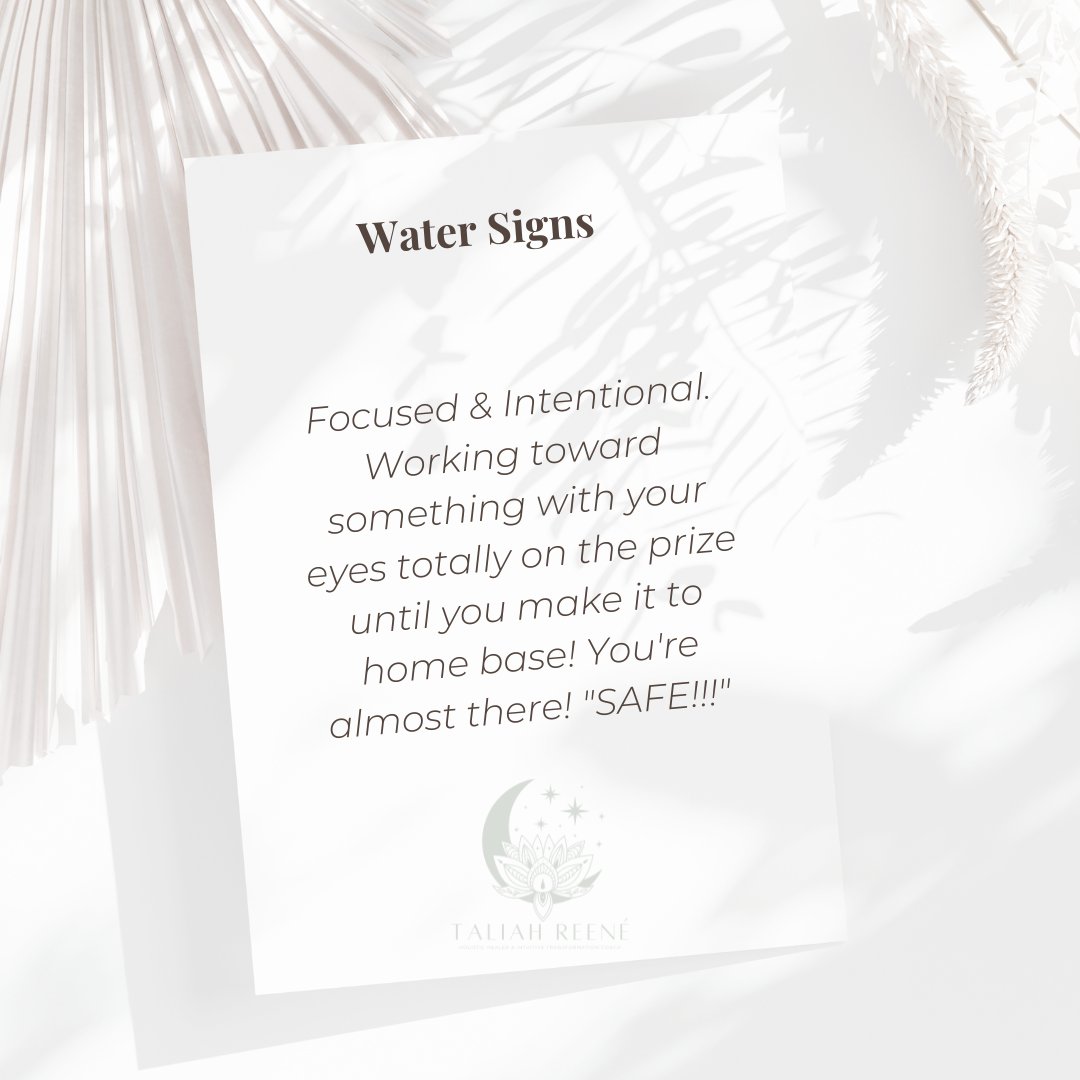 taliahreene's tweet photo. WATER SIGNS 🌊 Weekend Vibes
Focused &amp; Intentional. Working toward something with your eyes totally on the prize until you make it to home base! You're almost there! "SAFE!!!"#weekendvibes #watersigns #cancerhoroscope #scorpiohoroscope #pisceshoroscope https://t.co/vudsEGz0d2