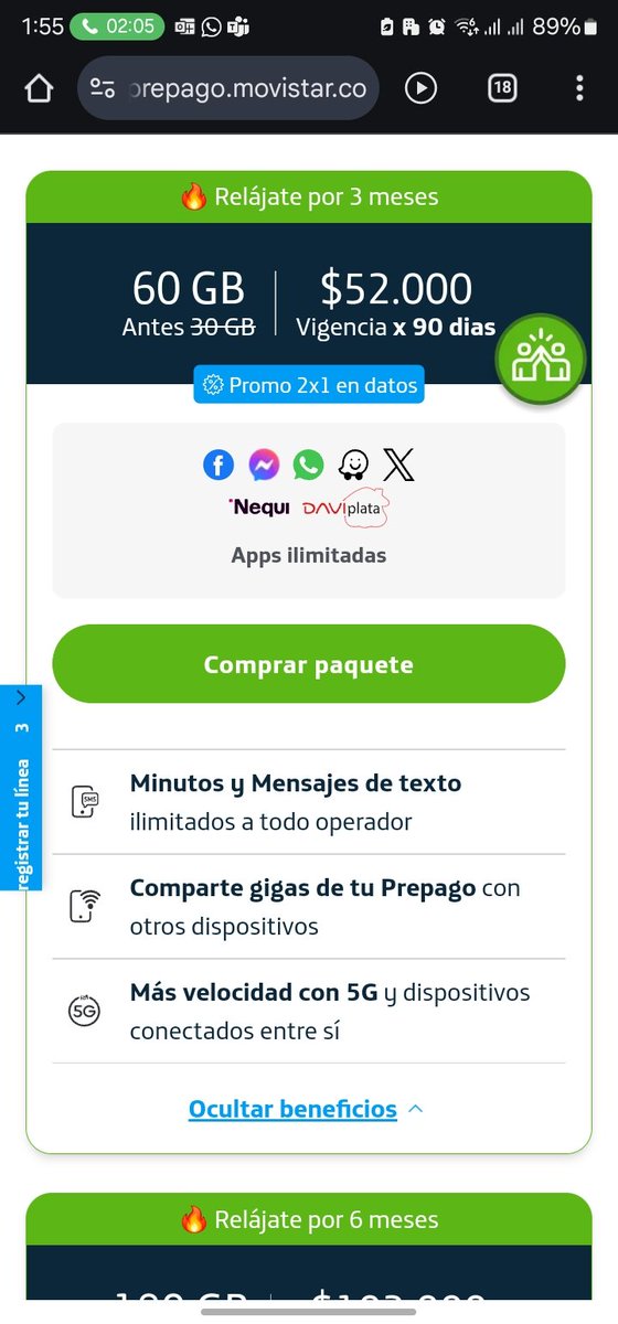 Raulrod11's tweet photo. @MovistarCo Compre un paquete llamado anticipate donde la vigencia es de 90 días y me quitaron los servicios al primer mes, publicidad engañosa https://t.co/7WbJl57o63