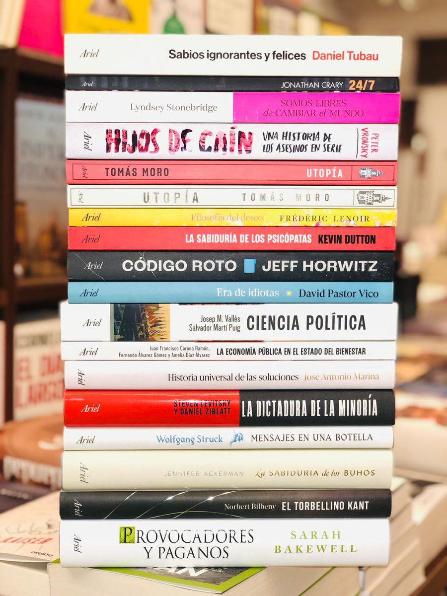 libercommunitas's tweet image. Contamos con más de 470 títulos de editorial Ariel. Aquí una muestra de sus últimas publicaciones.

Encuéntralos aquí: communitas.pe/shop?search=&amp;amp;a…
.
.
.
.
.
.
.
#QuéLeer #Communitas #LibreríaCommunitas #ArielEditorial #NovedadesLiterarias #LecturaRecomendada #Libros #Cultura…