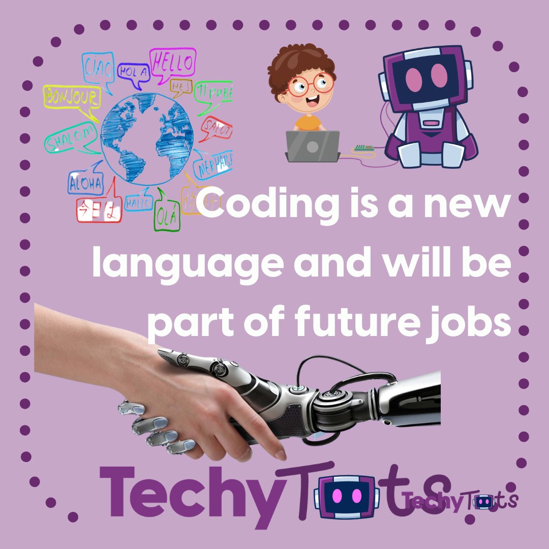 TechyTots's tweet image. Reasons to learn coding .....

Coding is a new language and will be part of future jobs

#reasonstolearncoding #coding #playlearncode