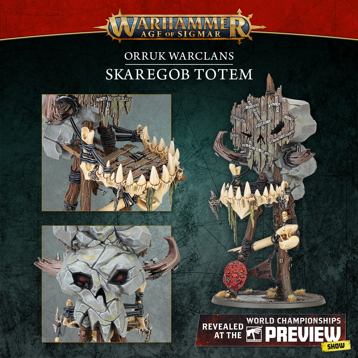 warhammer's tweet photo. Your Waaagh! is about to get bigger ⚔️

Get a closer look at the new miniatures for the Orruk Warclans: https://t.co/Icm08D76RQ

#WarhammerChampionships24 #WarhammerAOS #WarhammerCommunity https://t.co/qjroFYcy0B