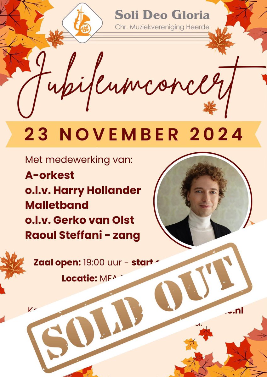 UITVERKOCHT!

Morgenavond spelen we voor een uitverkochte zaal in De Heerd. De laatste voorbereidingen worden getroffen en dan is het morgen echt tijd om te spelen voor het publiek en vooral om te genieten van ons tweede jubileumconcert!