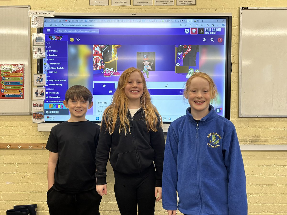 Broadoak_Year5's tweet photo. Congratulations to our amazing Spelling Shed and TTRS superstars this week! Your hard work is paying off and we’re so proud of you! https://t.co/oN8OILpAkl