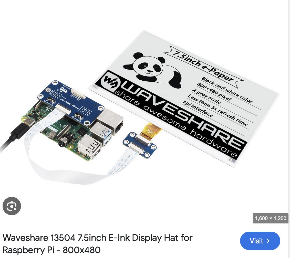 hail mary in san francisco. Does anyone has a 7.5inch e-ink screen (or similar) that <a href="/usbnorm/">Norm</a> could pick up in person in the next 2 hours?