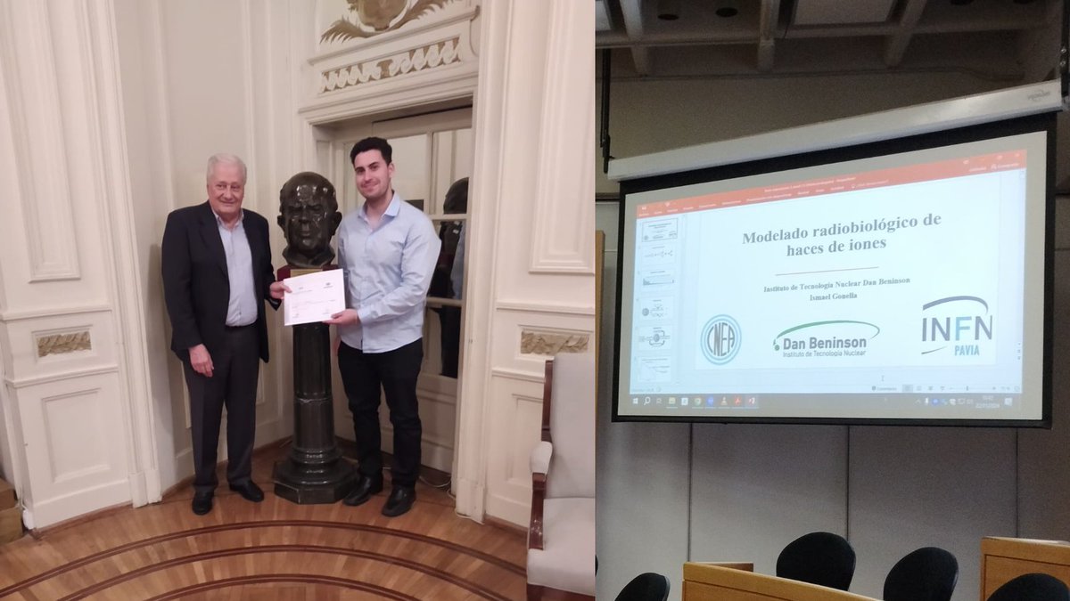 🎉 Reconocimiento al talento nuclear

Ismael Gonella, graduado de Ingeniería Nuclear, recibió el premio del Centro Argentino de Ingenieros <a href="/CaIngenieros/">CAI Ingenieros</a>  por su trabajo «Modelado radiobiológico de haces de iones».

👏 ¡Felicidades, Ismael! #OrgulloIDB #IngenieríaNuclear