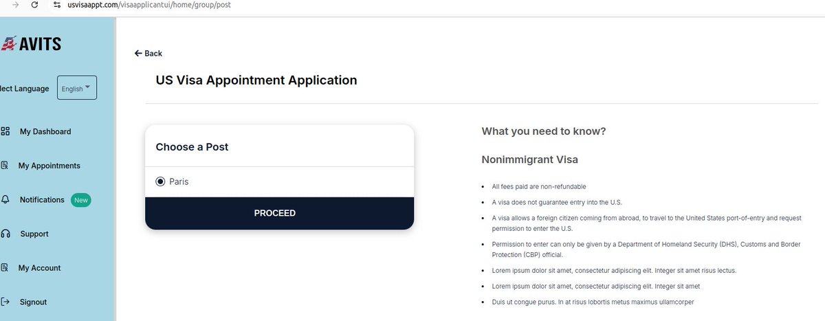 Visa applications are always a great experience, especially when they list exactly what you need to know!
