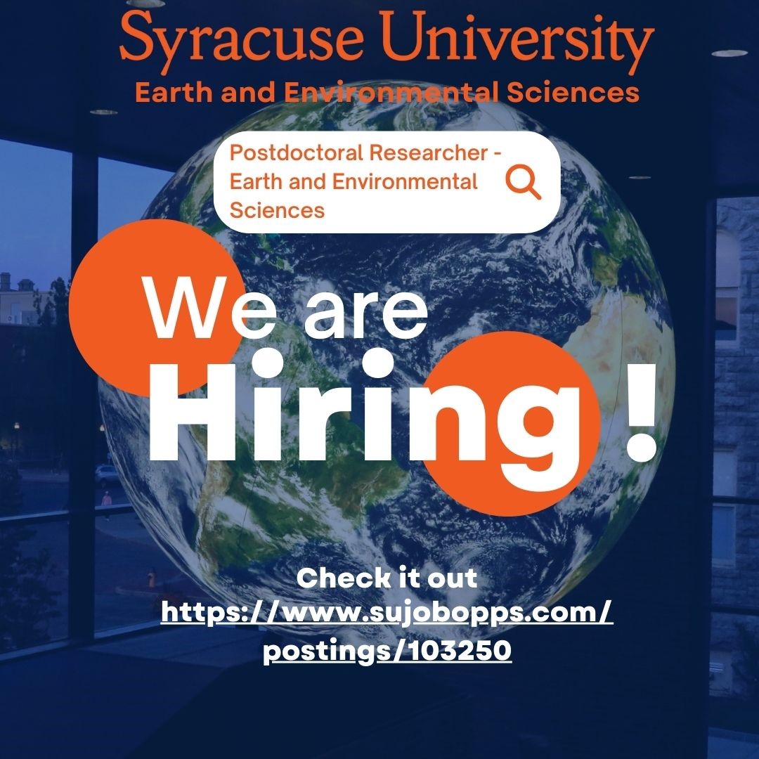 We're hiring! Current postdoc position opening: EES Postdoctoral Researcher 
sujobopps.com/postings/106932