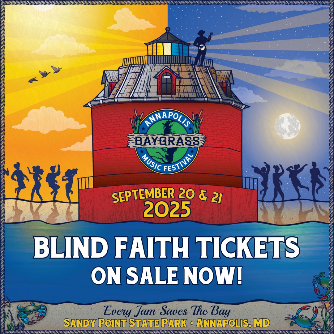 BLIND FAITH TICKETS ON SALE NOW!
Get the lowest price on 2025 Baygrass 2-Day Passes (10% off 2024's lowest price!)
baygrassfestival.com/tickets