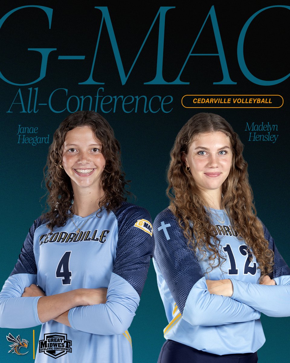CUJackets's tweet photo. ALL-G-MAC!! Congrats to Janae Heegaard and Madelyn Hensley for being named to Great Midwest Athletic Conference All-Conference Teams! 🤩🤩 https://t.co/X6DRllIIAX