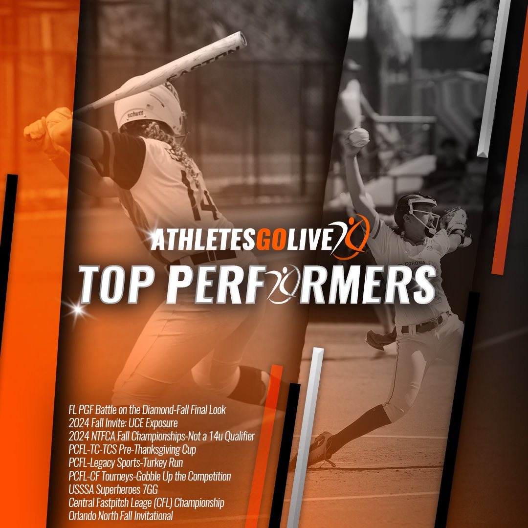 AGLSoftball's tweet photo. 𝙏𝙊𝙋 𝙋𝙀𝙍𝙁𝙊𝙍𝙈𝙀𝙍𝙎 of the Week‼️

Congrats to all of these athletes AND shoutout to their teams for streaming and scoring with AGL! https://t.co/5iU0x3IGT8