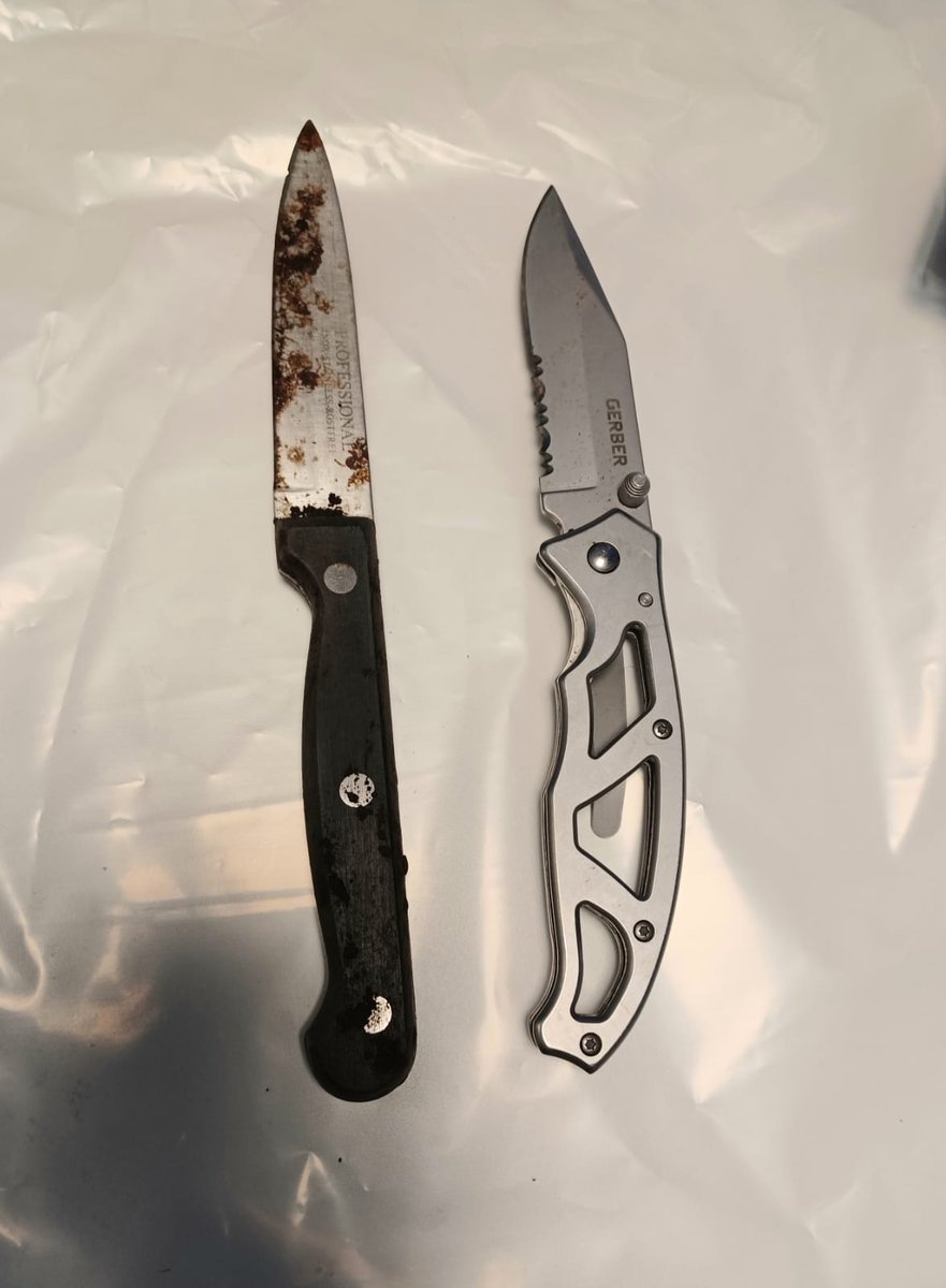 Your Laycock PCSO's conducted  weapons sweeps on the ward and recovered two knives discreetly hidden.  Please alert police if you come across anything like this.