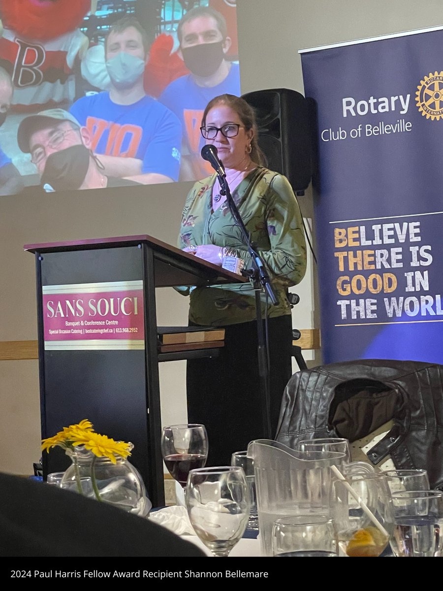 Congratulations to Shannon Bellemare on being awarded the prestigious Paul Harris Fellow Award by the Rotary Club of Belleville. Recipients are recognized for their display of the rotary spirit, “Service Above Self” through their exceptional contributions to the community.