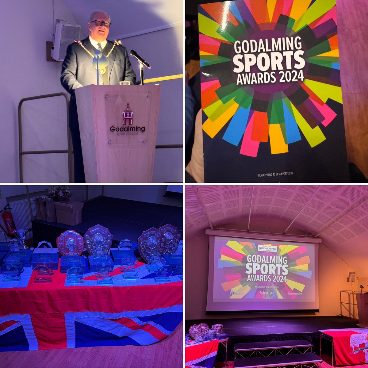 SPORT GODALMING AWARDS 2024 🥇 

It had been fantastic to attend the Sport Godalming Awards 2024 this evening alongside the Mayors of Godalming and Waverley (both councils support the organisation and I have the honour of being the Waverley rep to the group)  - it really is great