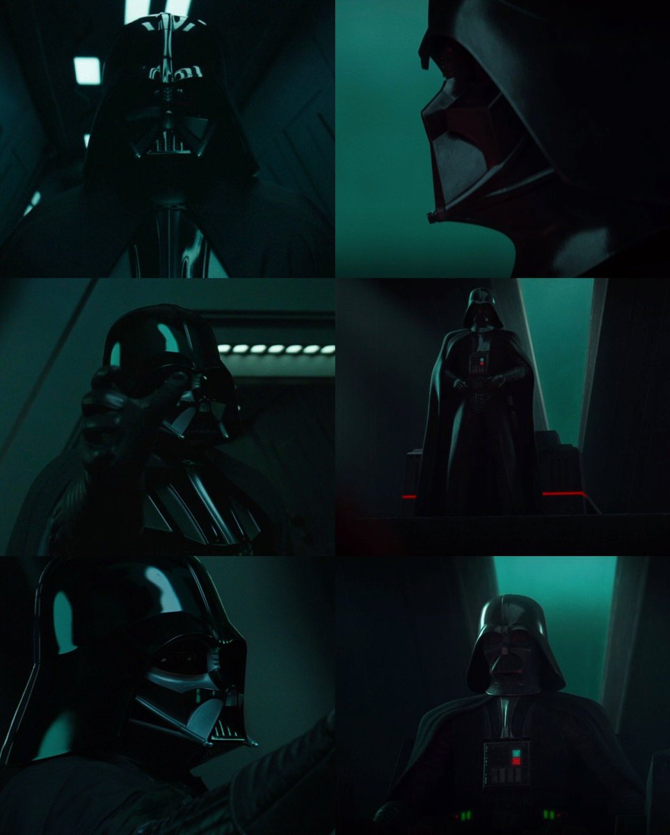 Seeing Vader in live action and animation