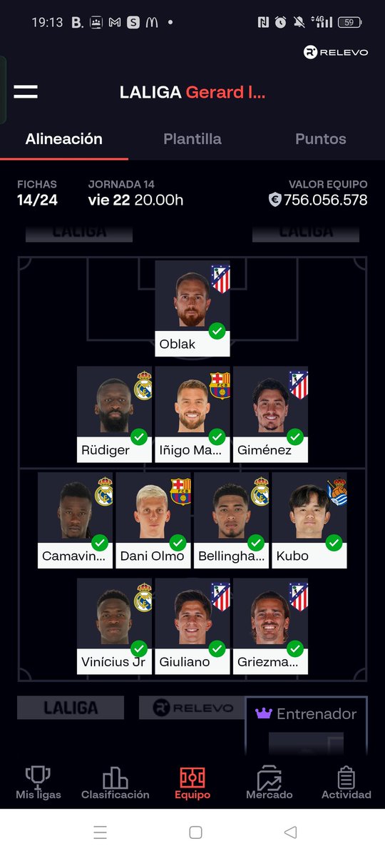 todo lo que no sea más de 60 puntos me dolería