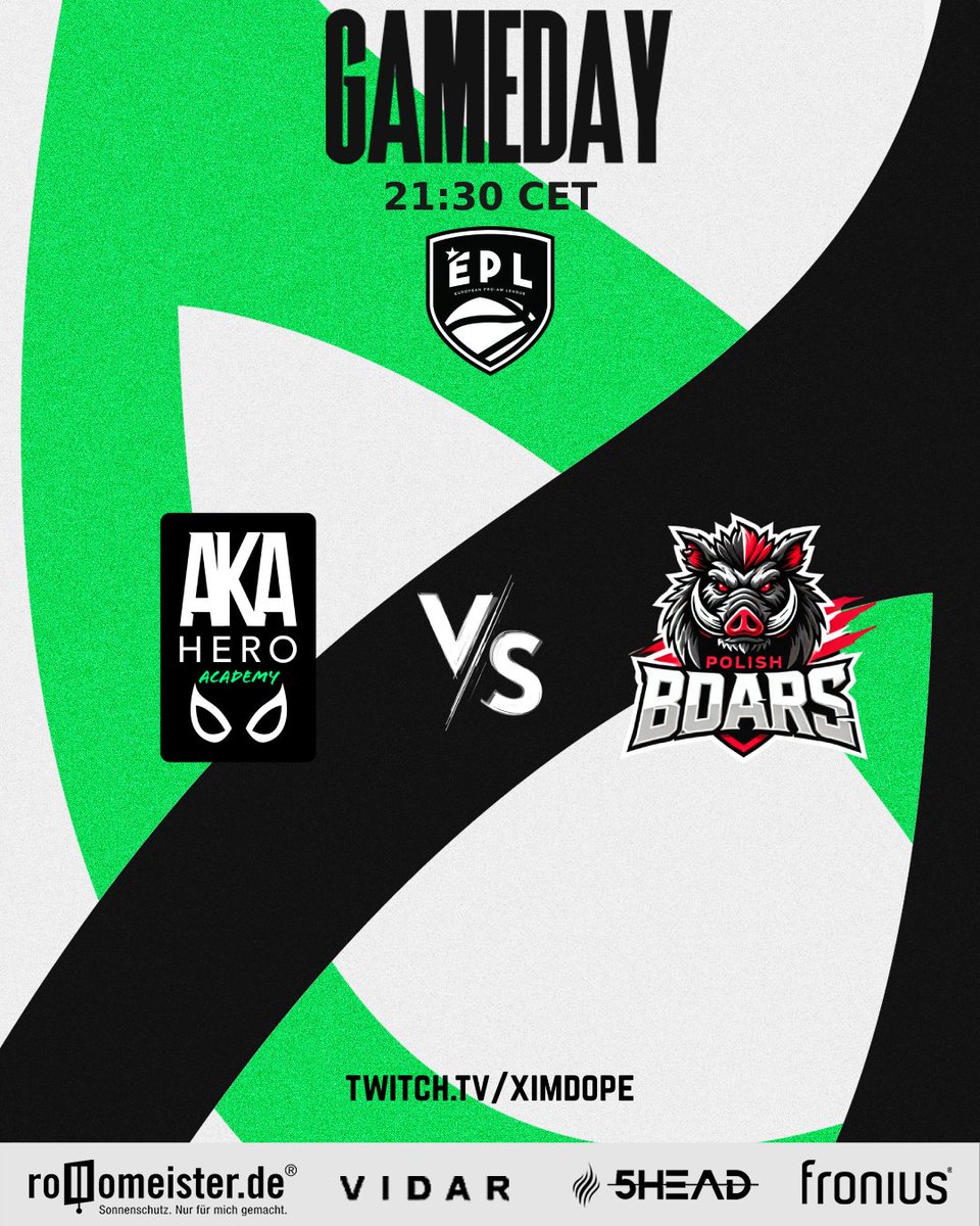 🚨 DOUBLE GAMEDAY 🚨

Today at 22 CET our Main Team is facing <a href="/supmassgg/">Papara SuperMassive</a> in the <a href="/EPLorg/">European Pro-Am League</a> for a huge BO2 Series! 
Right before that, at 21:30, our Academy Team is facing <a href="/boars_org/">Boars_Gaming</a> in the <a href="/EPLorg/">European Pro-Am League</a>!

Main-Team Stream: twitch.tv/dxllah
Academy Stream: twitch.tv/ximdope