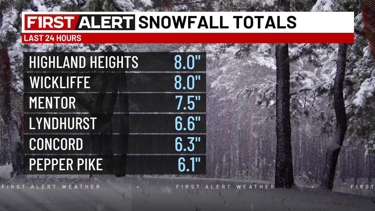 ChiliWX's tweet photo. First #snow of the season was quite impressive in some spots! Thanks, Lake Erie! #ohwx https://t.co/QKLDTtlOuO
