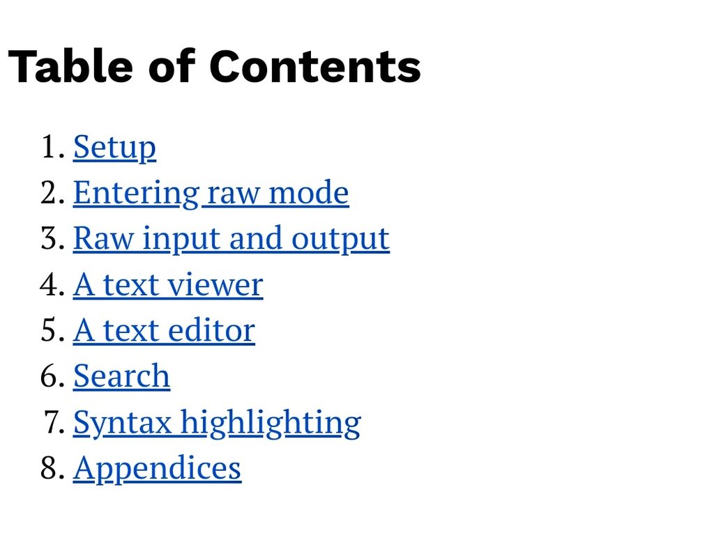 TrisH0x2A's tweet photo. Build Your Own Text Editor

It’s about 1000 lines of C in a single file with no dependencies, and it implements all the basic features you expect in a minimal editor, as well as syntax highlighting and a search feature.

https://t.co/LK8FtK45vk https://t.co/ZQHVU8EFyS
