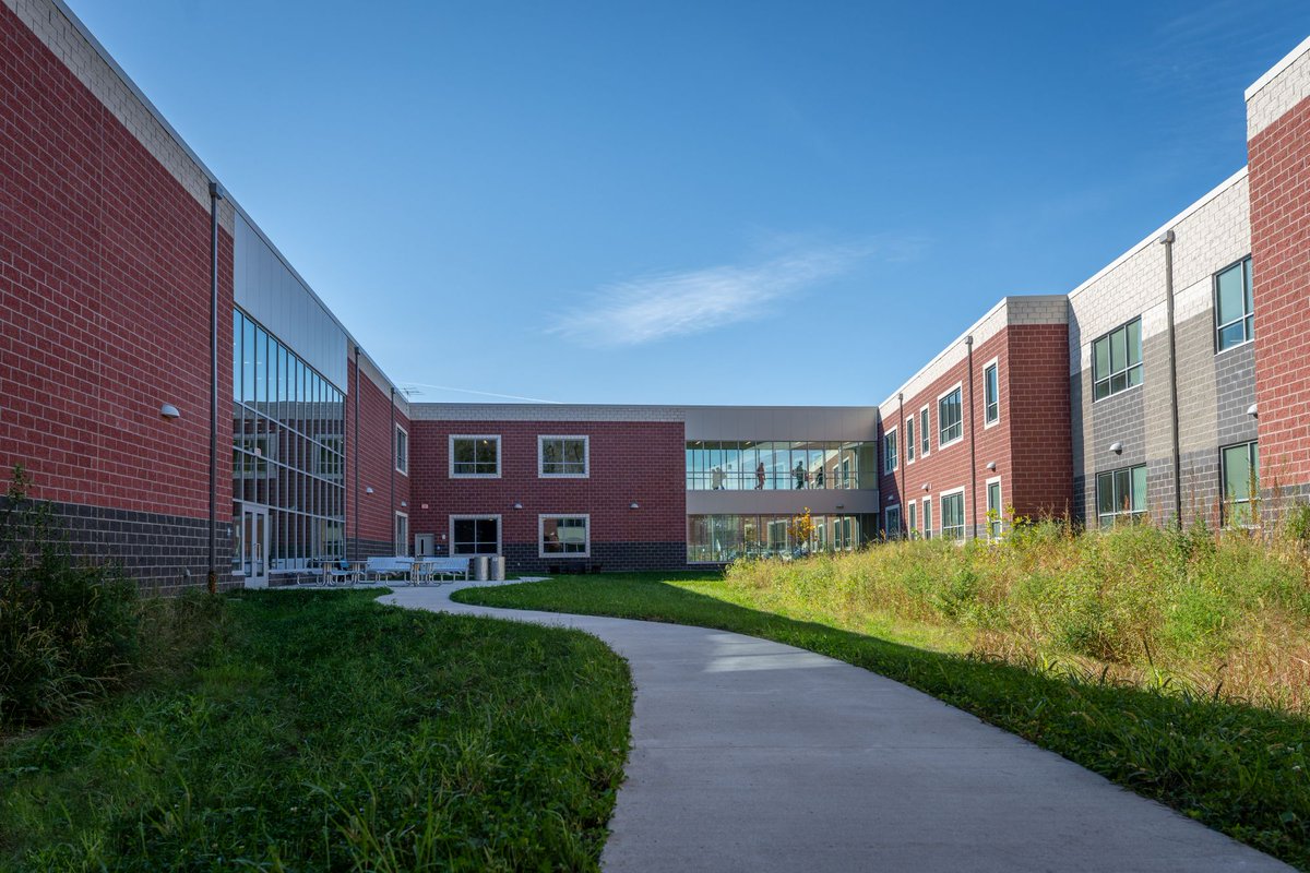 ThenDesignArch's tweet photo. We are thrilled to announce that the Campus of Wickliffe has recently achieved LEED Version 4 Silver Certification, by the @USGBC. The new campus features modern learning spaces and reflects a close mutual partnership with the community. Learn more here: https://t.co/mccPj7hrIk https://t.co/bcB8zyQJnf