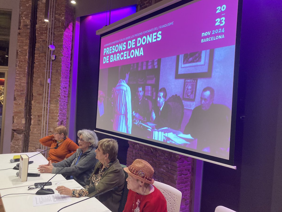 MandreuBcn's tweet photo. El final de les Jornades d’Història sobre Presons de Dones de Barcelona @CEHI_UB @euromemories omple l’#EspaiAssemblea @ccoocatalunya @FundCipriGarcia i treu de l’oblit la ignomínia de la presó de la Trinitat amb testimonis i recerca de @mmayvall @clorenzorubio i Carlota Falguera https://t.co/AOF3PQu965