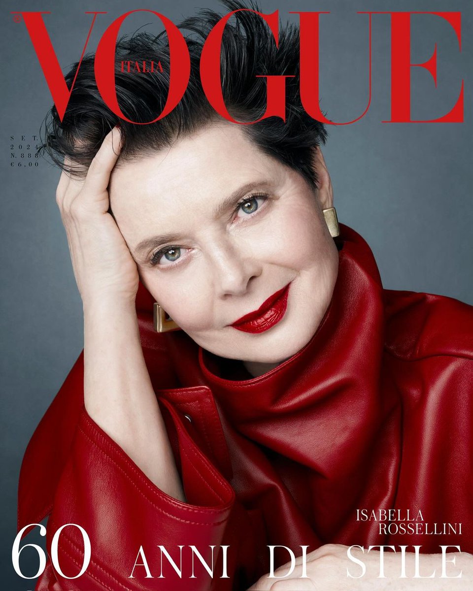 worlds_moda's tweet image. #coversWM (1/1)

#VOGUEITALIA,
September 2024.
By #StevenMeisel

#IsabellaRossellini