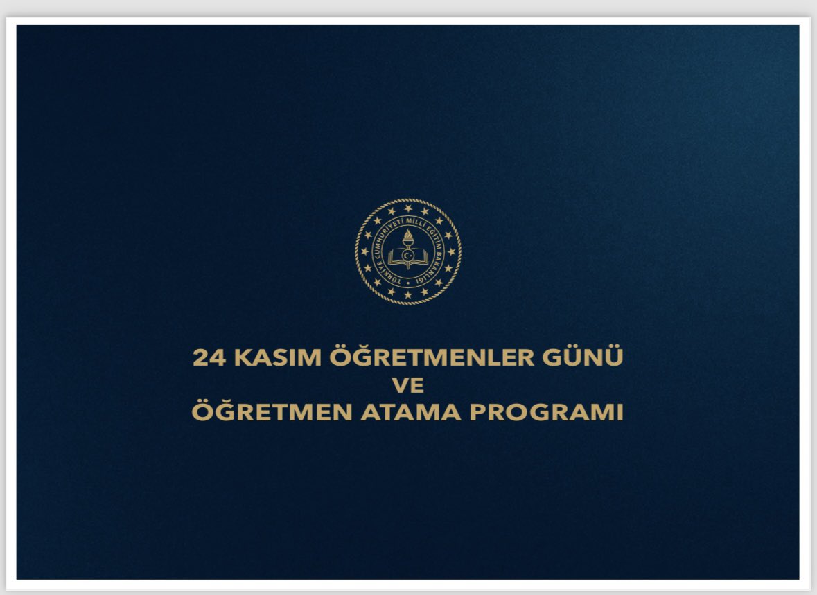 MEB yarın İstanbul’da “24 Kasım Öğretmenler Günü ve Öğretmen Atama Programı” düzenliyor.
Mülakat sürecinde hakları gasp edilen genç meslektaşlarımızı bir kez daha yaralamak istemiyorsanız; yarın orada EK ATAMA duyurusunu yaparsınız!
Cumhurbaşkanı Sayın <a href="/RTErdogan/">Recep Tayyip Erdoğan</a> ’ın