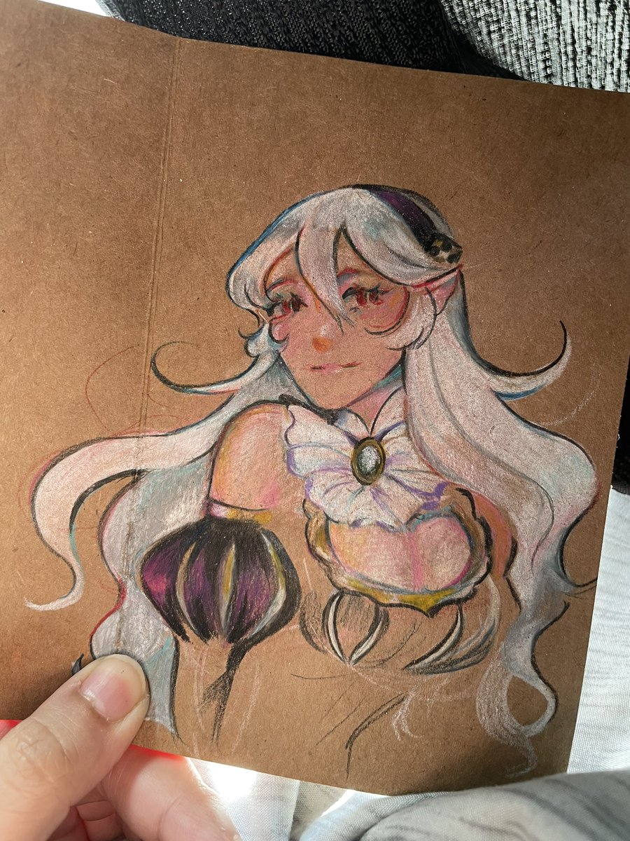 Corrin + colored pencils.
