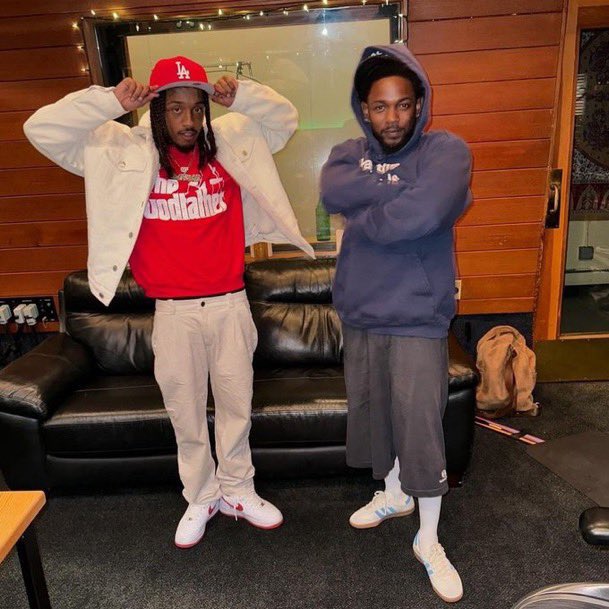 nfr_podcast's tweet photo. New photos of Kendrick Lamar working on his 'GNX' album with Dody6 &amp; Peysoh 🔥 https://t.co/wzNNB6Us4l