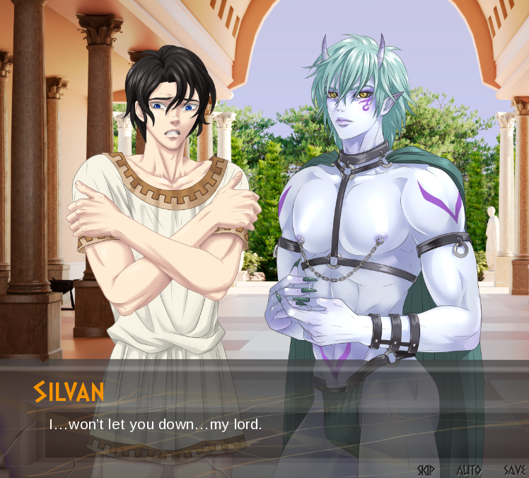 ChurchofBL's tweet photo. Sooo- I've been streaming Manservant by @ypressgames in my Discord server lately (every Friday 10am CDT - 1pm CDT ^^) &amp; we just got to this absolute daddy of a man- he is now the goal. 

Chat &amp; I decided to self sabotage to see if we can get kicked out and get with him. 10/10 https://t.co/Yt5buFgPzs