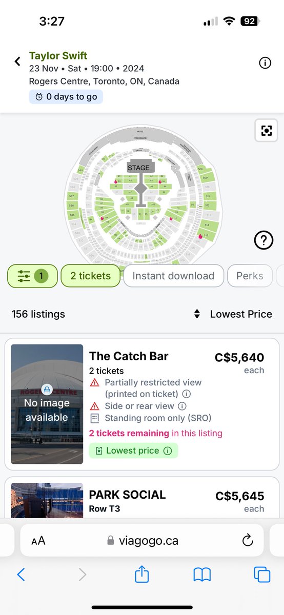 How is this the cheapest ticket 😭 <a href="/viagogo/">viagogo</a> how did this happen 😭😭