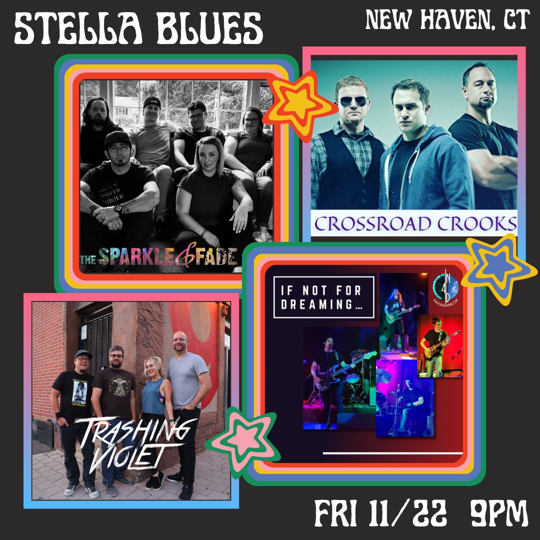 The Sparkle and Fade (@thesparkle_fade) on Twitter photo Unfortunately, Five Stories Falling had to drop off tonight's show at @stellabluesnewhaven ...but all is not lost! We will be joined by the amazing @crossroadcrooks and of course, @trashingviolet and @ifnotfordreaming will be slinging their brand of rock and roll, see you there! Unfortunately, Five Stories Falling had to drop off tonight's show at @stellabluesnewhaven ...but all is not lost! We will be joined by the amazing @crossroadcrooks and of course, @trashingviolet and @ifnotfordreaming will be slinging their brand of rock and roll, see you there!