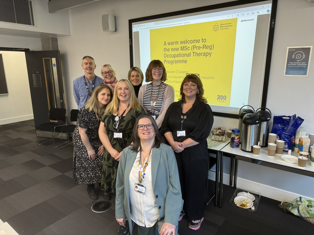 Dr Neil Wilson RN (@neilmmu) on Twitter photo This afternoon our Occupational Therapy Team <a href="/ManMetUni/">Manchester Metropolitan Uni</a> led by Sarah Page and <a href="/breeze_paula/">Paula Breeze</a> held a welcome to our educators in practice to develop our relationship with our partners. <a href="/oconnor_debs/">Deborah O'Connor (she/her)</a> <a href="/DrJanetLord/">Prof Janet Lord</a> This afternoon our Occupational Therapy Team <a href="/ManMetUni/">Manchester Metropolitan Uni</a> led by Sarah Page and <a href="/breeze_paula/">Paula Breeze</a> held a welcome to our educators in practice to develop our relationship with our partners. <a href="/oconnor_debs/">Deborah O'Connor (she/her)</a> <a href="/DrJanetLord/">Prof Janet Lord</a>