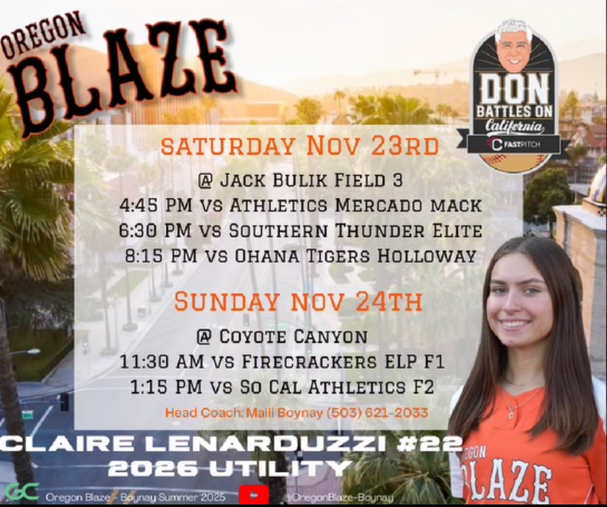 Claireduzzi2026's tweet photo. @coachjell Hope to see you at the Don Coach!!@OregonBlaze https://t.co/pcNubPUyVn