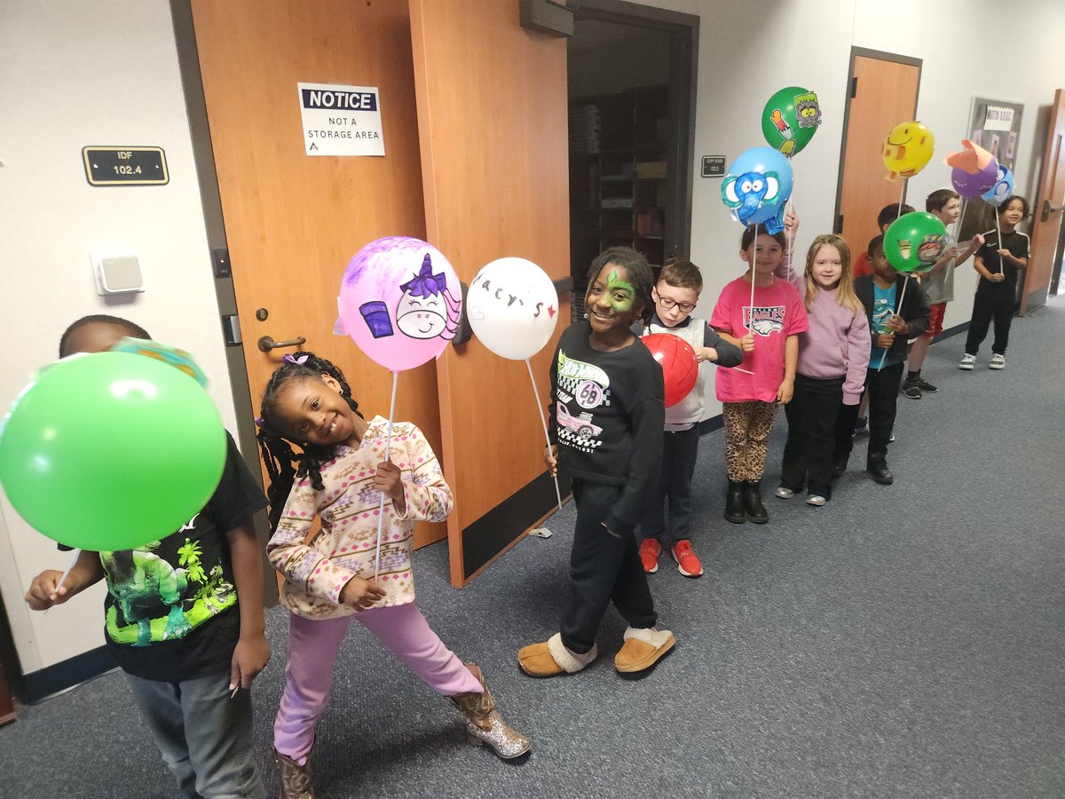Last we got a chance to parade around the school!