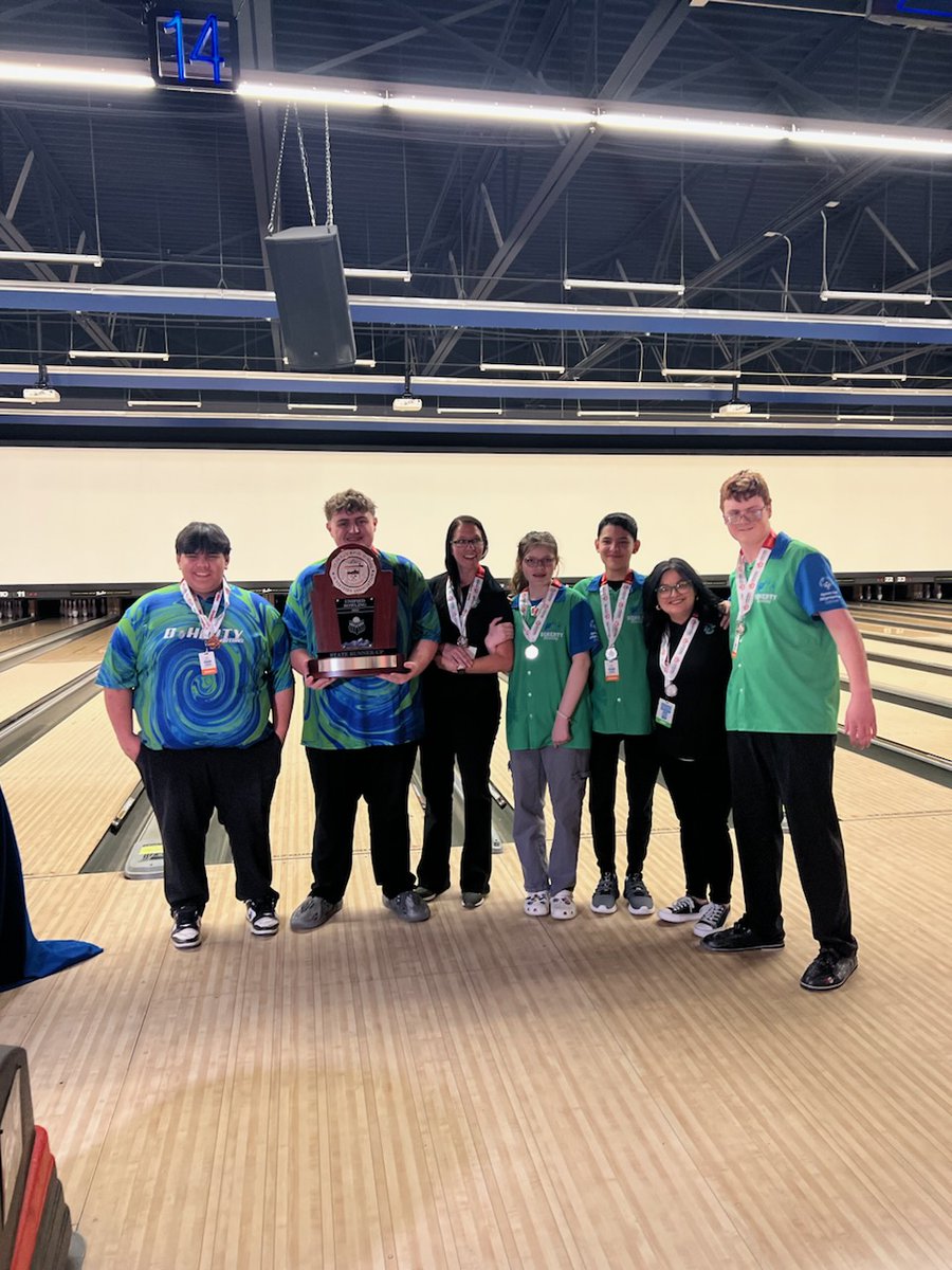 BIG TIME BALLERS!  Huge congratulations to the Doherty Unified Bowling team for bringing home the State Runner-Up title with an incredible score of 622! Your hard work, teamwork, and determination paid off in a big way. We’re so proud of you!  #we #destinationdoherty #d11