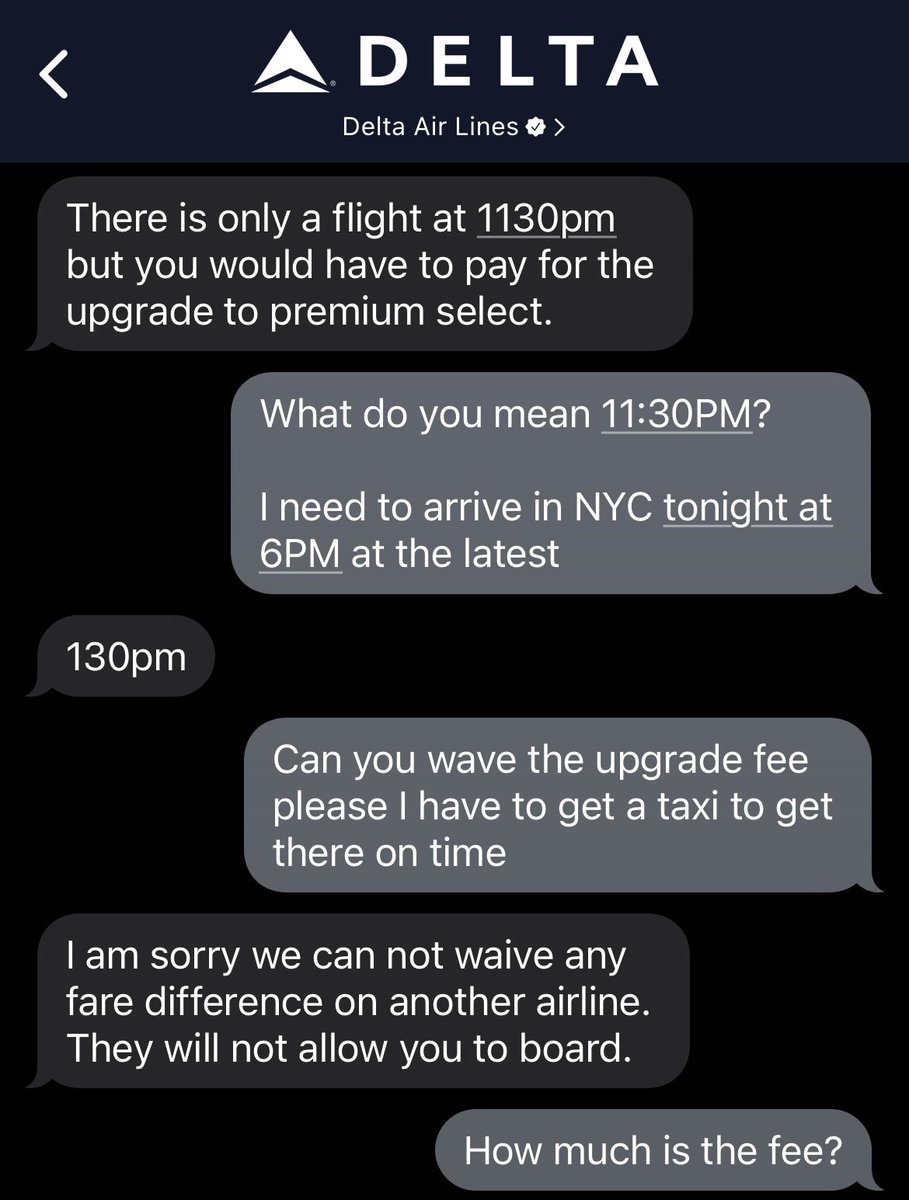 Zach_Mama's tweet photo. @Delta cancelled both my 11:30am and my rebooked 2:30pm flights from Paris to New York and offered a third option for an INSANE TWELVE THOUSAND dollar fee !!! 

Very sad I have to miss tonight’s show at Rodney’s with Tony Woods and friends. 

See you soon 🇺🇸 #delta https://t.co/czvzQfg9OK