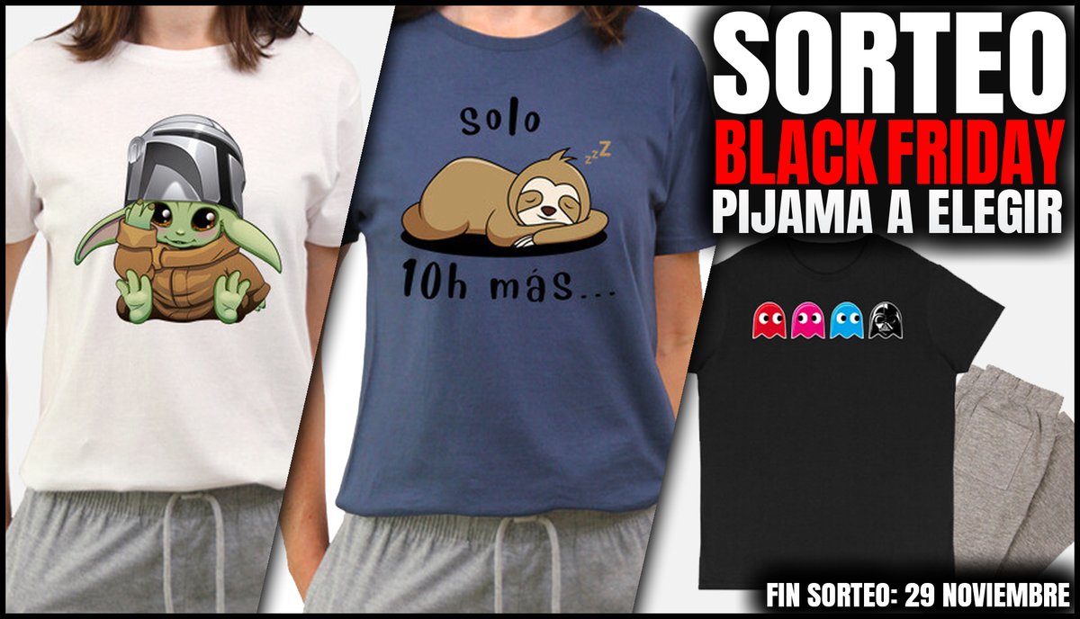 MagicMundi's tweet photo. Sorteo especial 💥 BLACK FRIDAY 💥

Regalamos el PIJAMA que tú elijas 🎁

🔄 Solo tienes que hacer RT
💙 Y elegir tu diseño favorito https://t.co/dv4WZDzmNz

Fin: 29 de noviembre https://t.co/UbGnINPB09