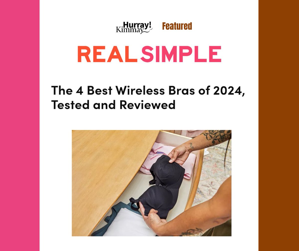 Press alert✨ If you have questions on how to shop for wireless bras like a pro, this <a href="/RealSimple/">Real Simple</a> article is for you. I shared my top tips for shopping and what factors to prioritize.

Read the full article here: realsimple.com/beauty-fashion…