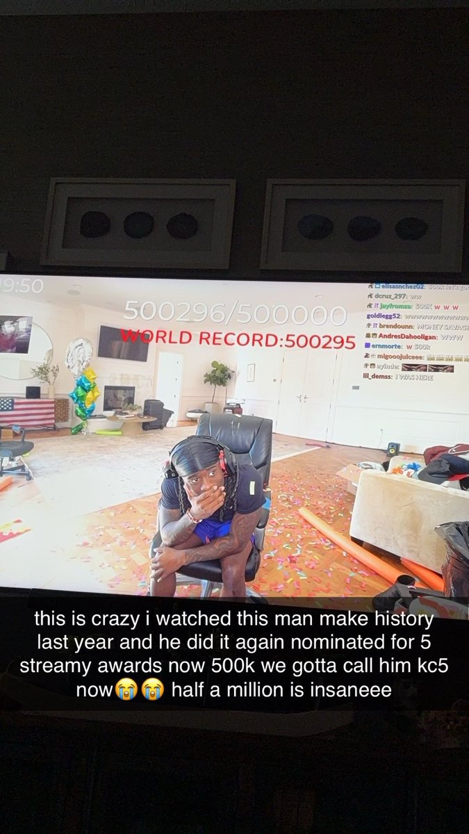 TrasterTrinity's tweet photo. @KaiCenat HALF A MILLION LETS GOOOO🫶🏻🫶🏻 https://t.co/lYrVtTWZSi