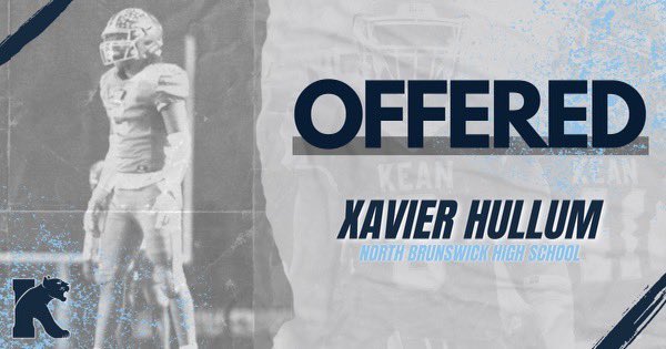 XavierHullum's tweet photo. After a great conversation with @Coach_Galante I am blessed to say I have received my first official offer by Kean Universty!
@mcipot @CoachGarrett53 @CoachEvanDurand @ScoutNickP #cougars #keanfootball https://t.co/754Vg7JIvM