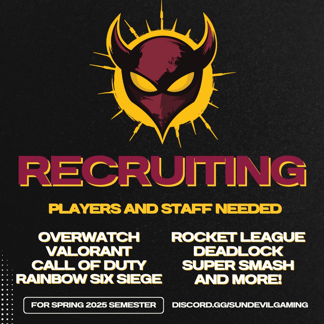 ASUesports's tweet image. Interested in working with us? 

Now you can!

Reply below or send us a DM if you are interested!

Know someone? Tag them below!

#DevilsintheDetails